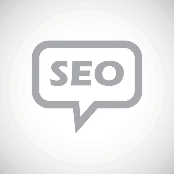 SEO grey message icon — 图库矢量图片