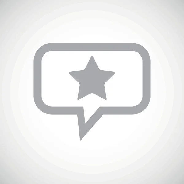 Star grey message icon — ストックベクタ