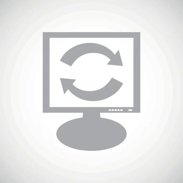 Intercambio icono monitor gris — Archivo Imágenes Vectoriales