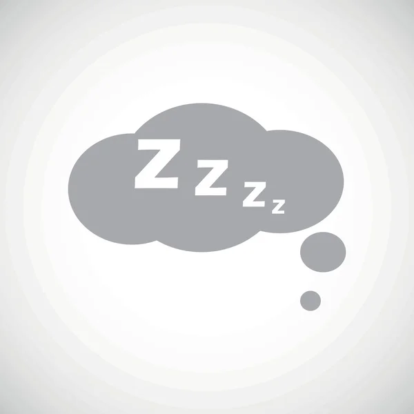 Grey sleeping icon — Stock vektor