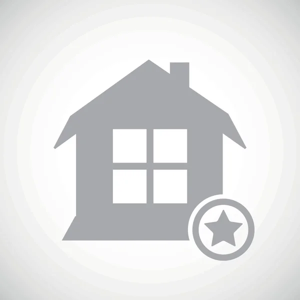 Grey favorite house icon — Stockový vektor