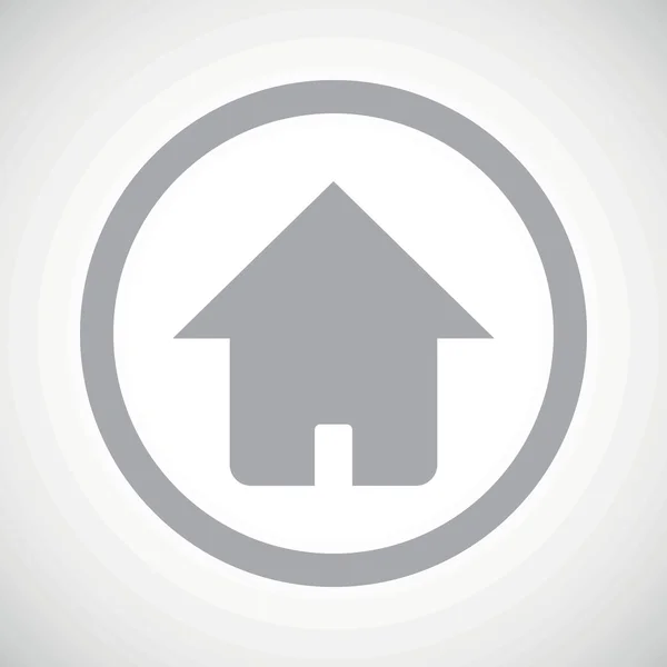 Ícone de sinal de casa cinza — Vetor de Stock
