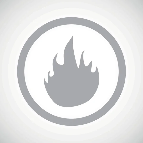 Grey fire sign icon — Stockový vektor