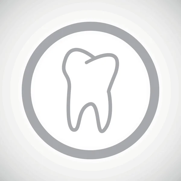 Ícono de signo de diente gris — Archivo Imágenes Vectoriales