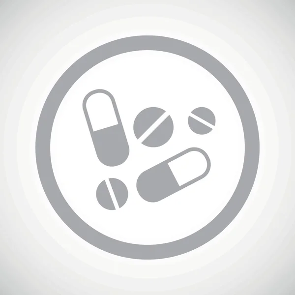 Grey medicine sign icon — Stockvector