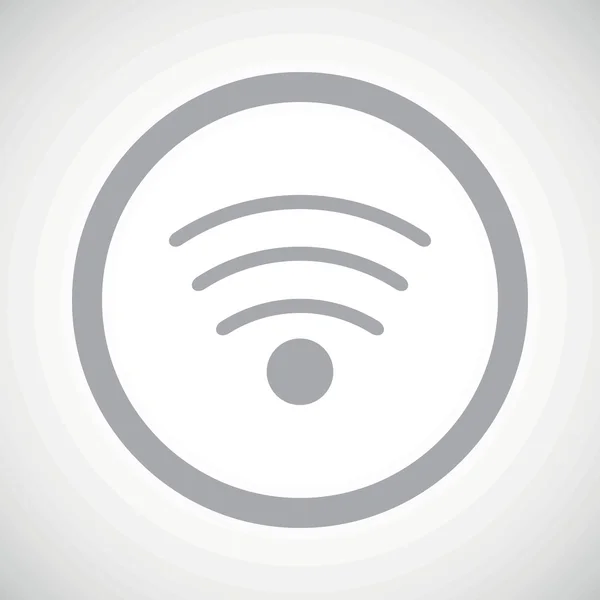 Grey Wi-Fi sign icon — ストックベクタ