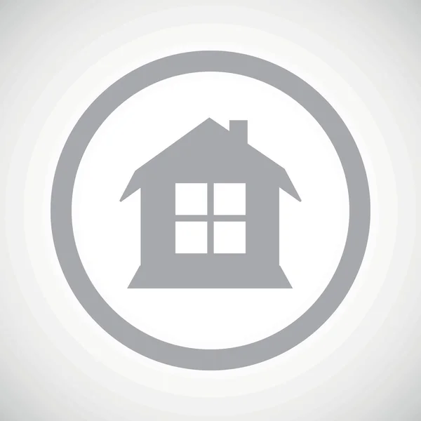 Grey house sign icon — ストックベクタ