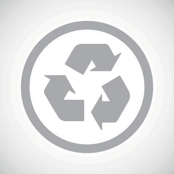 Grey recycle sign icon — ストックベクタ