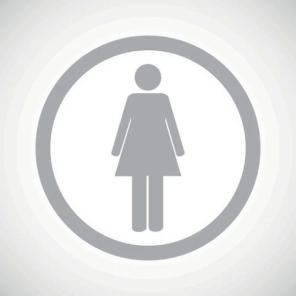 Grey woman sign icon — 图库矢量图片