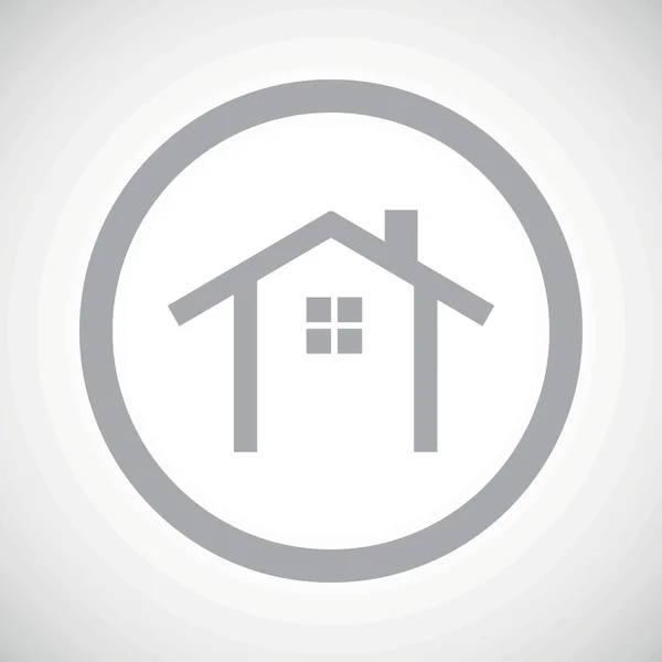 Grey cottage sign icon — Stockvector