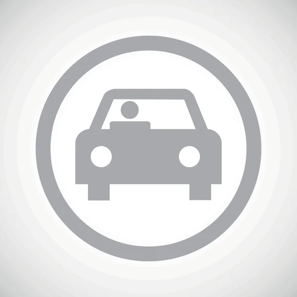 Grey car sign icon — 图库矢量图片