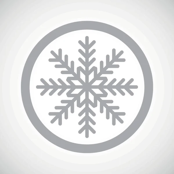 Icône signe hiver gris — Image vectorielle