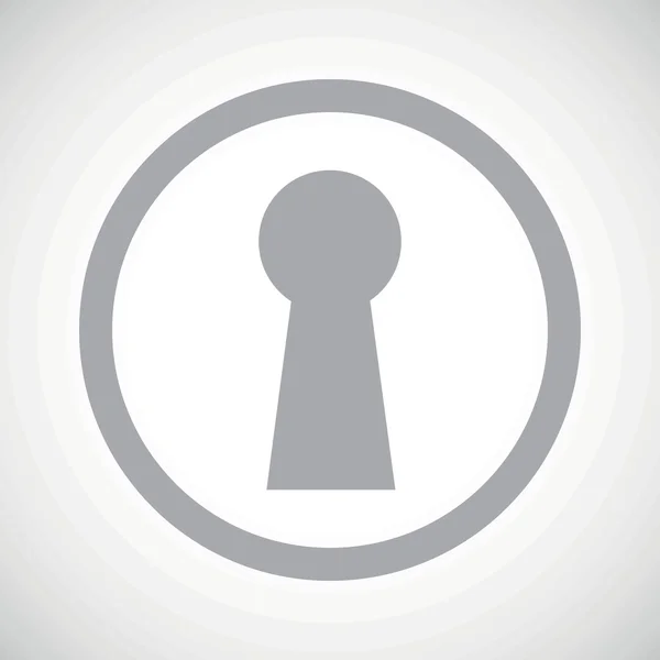 Grey keyhole sign icon — ストックベクタ