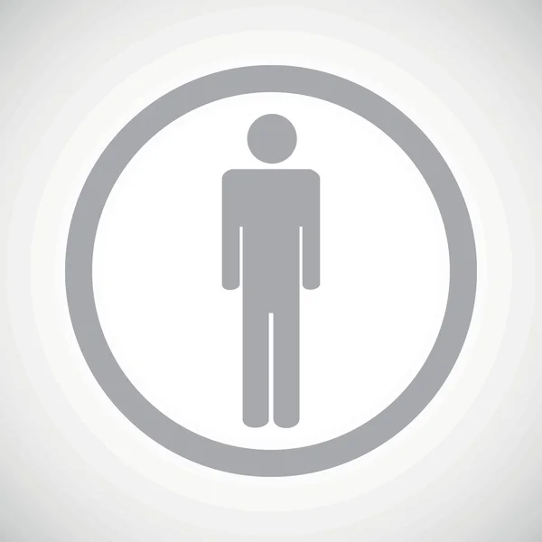 Grey man sign icon — Stock vektor