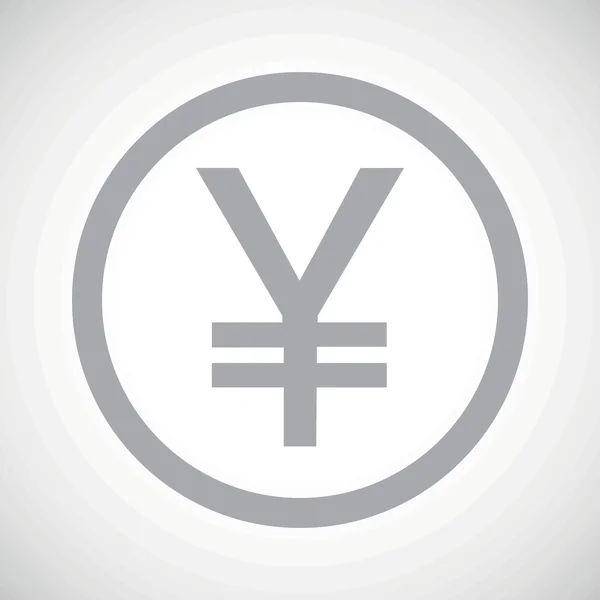 Grey yen sign icon — Wektor stockowy