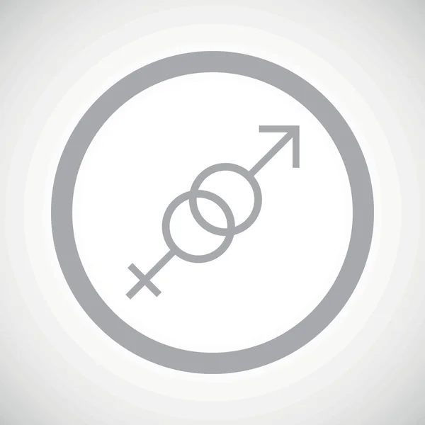Grey gender sign icon — Stockový vektor