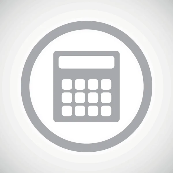 Grey calculator sign icon — Stok Vektör