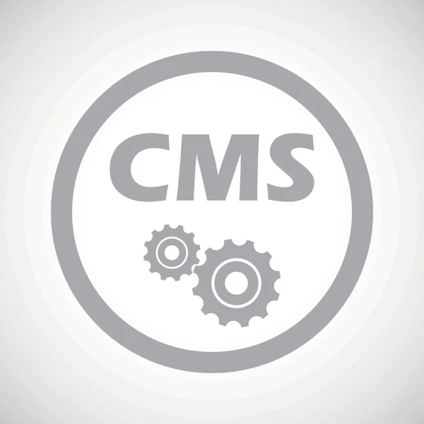 Icona segno impostazioni CMS grigio — Vettoriale Stock