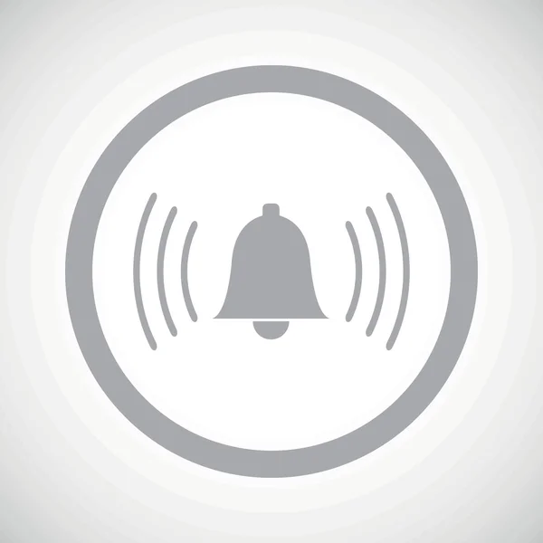 Grey alarm sign icon — Stock vektor