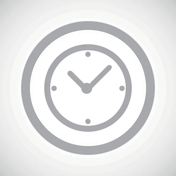 Grey clock sign icon — Stock Vector