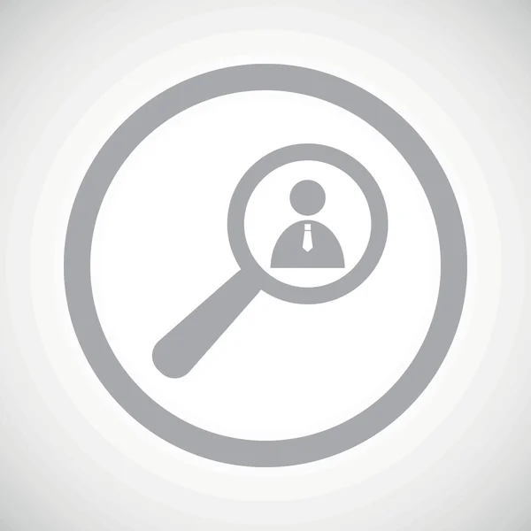 Grey user details sign icon — Stockvector