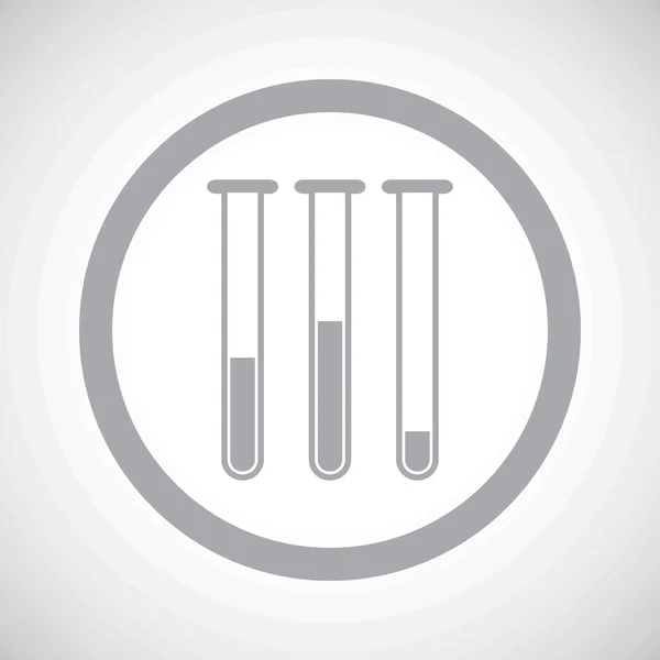 Grey test-tubes sign icon — 图库矢量图片