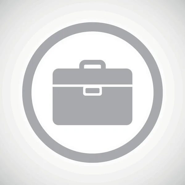 Grey briefcase sign icon — 图库矢量图片