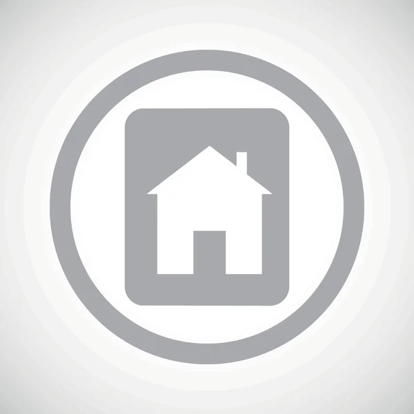 Grey house plate sign icon — Stockvector