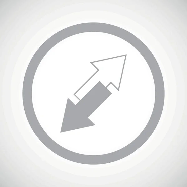 Grey opposite arrows sign icon — Stock Vector
