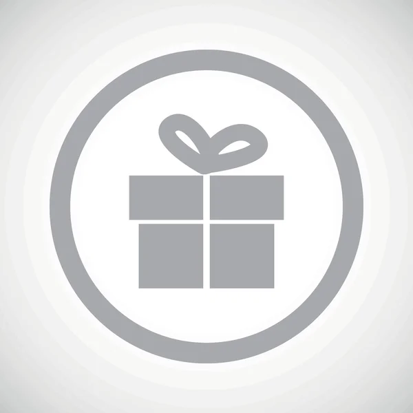 Grey gift sign icon — Stockový vektor