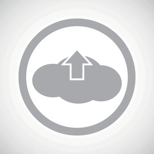 Nube gris subir icono signo — Archivo Imágenes Vectoriales