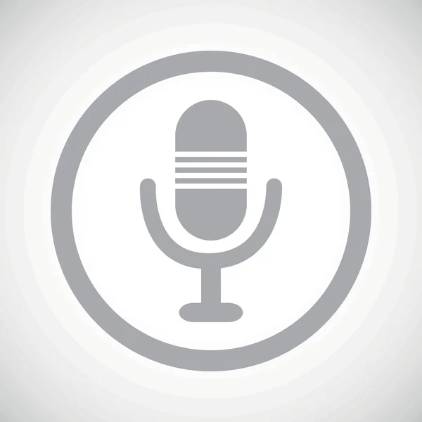 Grey microphone sign icon — Stockový vektor