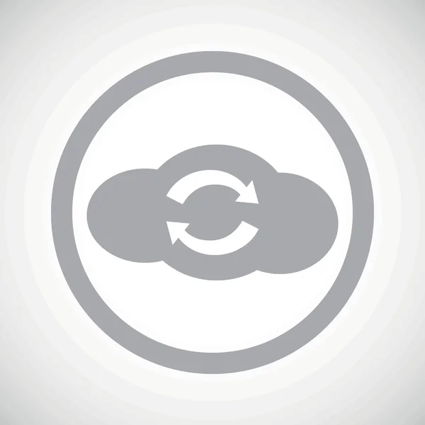 Grey cloud exchange sign icon — 스톡 벡터