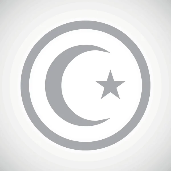 Icône symbole Turquie grise — Image vectorielle