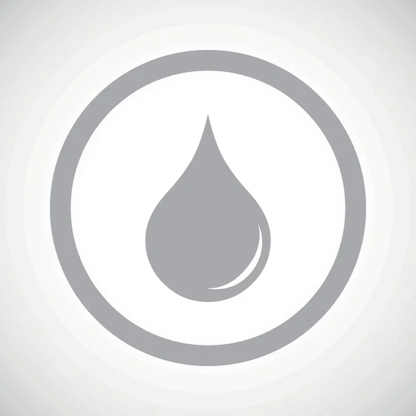 Grey water drop sign icon — Wektor stockowy