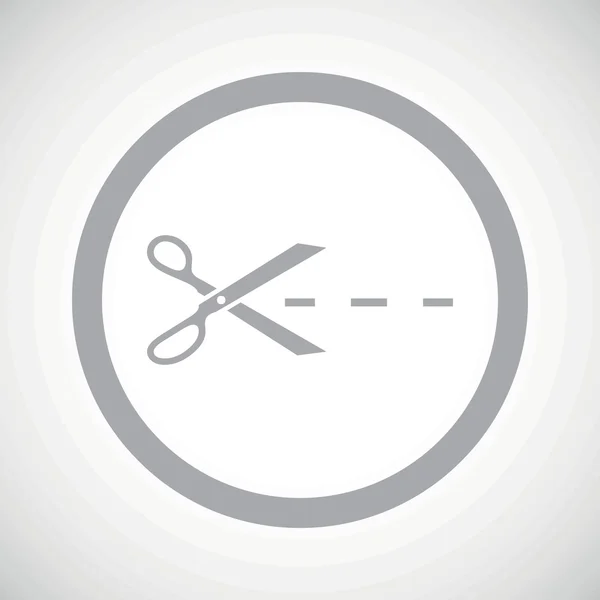 Grey cut sign icon — Stock vektor