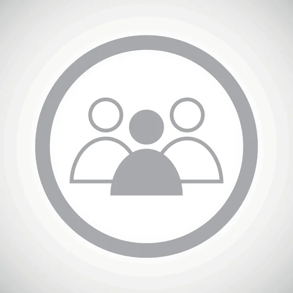 Grey group leader sign icon — Stock vektor