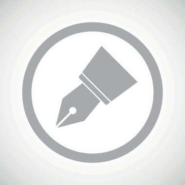 Grey ink pen nib sign