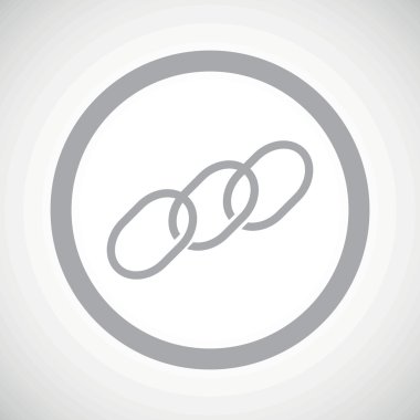 Grey chain sign icon