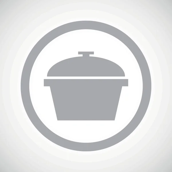 Grey pan sign icon — 스톡 벡터