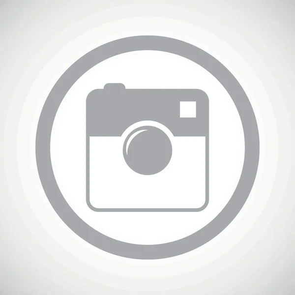 Ícone de sinal de câmera quadrada cinza — Vetor de Stock