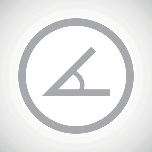 Grey angle sign icon — Stockvector