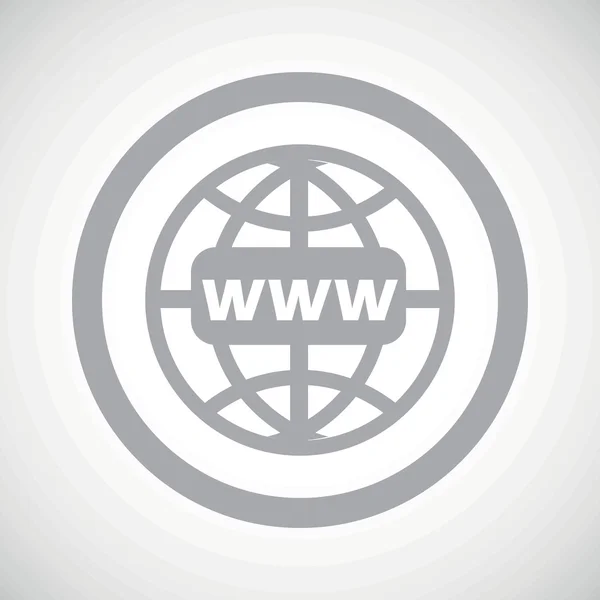 Icono de signo de búsqueda global gris — Archivo Imágenes Vectoriales