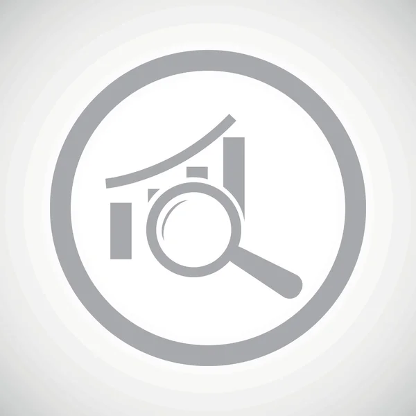 Grey graphic examination sign icon — Wektor stockowy