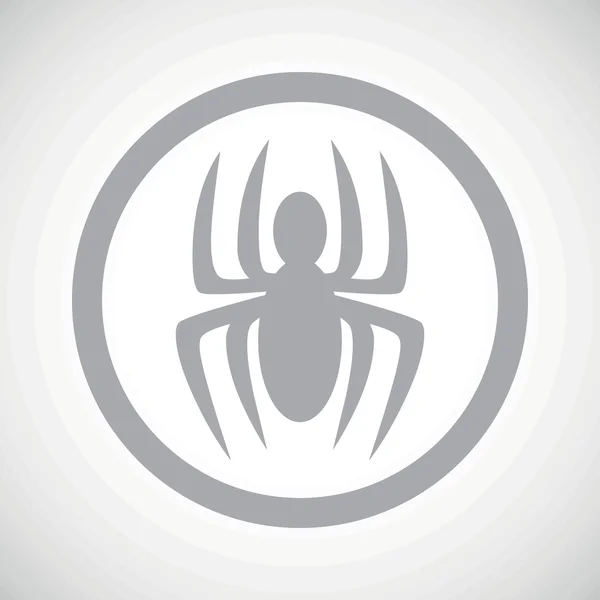 Signo de araña gris icono — Archivo Imágenes Vectoriales