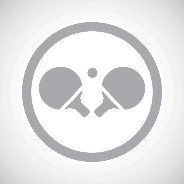 Grey table tennis sign icon — 스톡 벡터