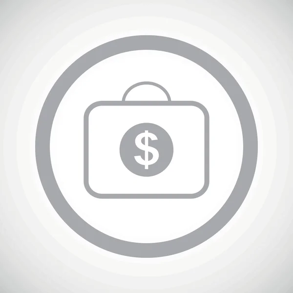 Grey dollar bag sign icon — Stok Vektör