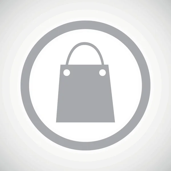 Grey shopping bag sign icon — Stockový vektor