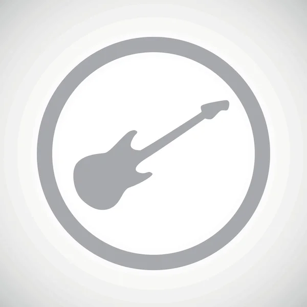 Grey guitar sign icon — Stockvector