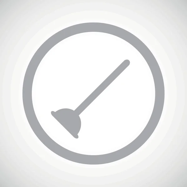 Grey plunger sign icon — Stock vektor